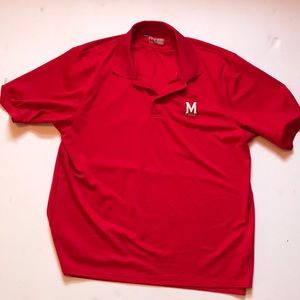 Under Armour University of Maryland Polo Red